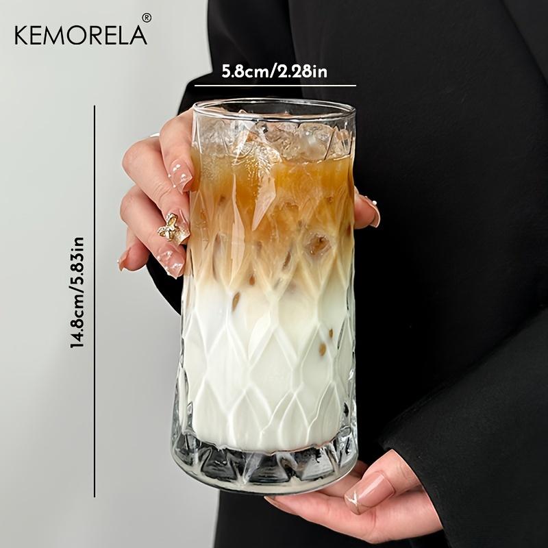 KEMORELA INS 500ML Ledový Americký Kávový Hrnek Velmi Vhodný pro - Whisky Diamantový Hrnek Čajový Hrnek Sklenice na Džus Hrnek na Mléko Vodu Sklenice na Pití