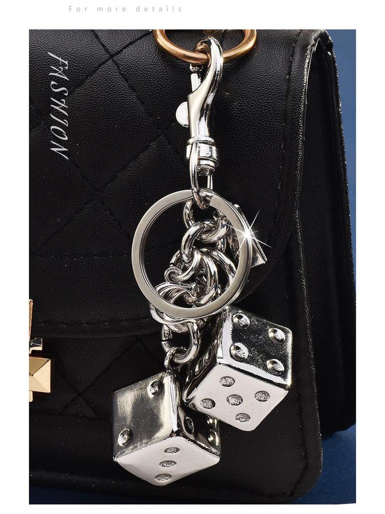 Good Luck Dice String 3D Bag Keychain