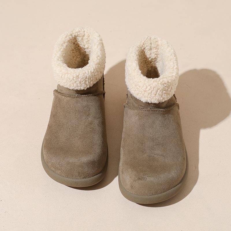 Platforma Jiayun dámské sněhule Birkenstock 2025 nové zimní sametové teplé a protiskluzové severovýchodní sněhové bavlněné boty