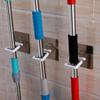 Wall Mounted Mop Holder Free Punch S Shape Hanging Hook for Home Bathroom