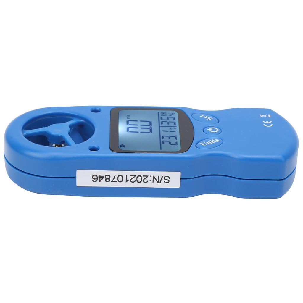 Mini Handheld Digital Anemometer Wind Speed Meter 0 30m s Temperature Gauge Tester