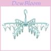 Stylish Plastic Pants Hanger With 24 Clips For Closet Organization And Space Saving