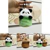 Adorable Panda And Capybara Earphone Case Keychain Plush With Coin Purse And Toy