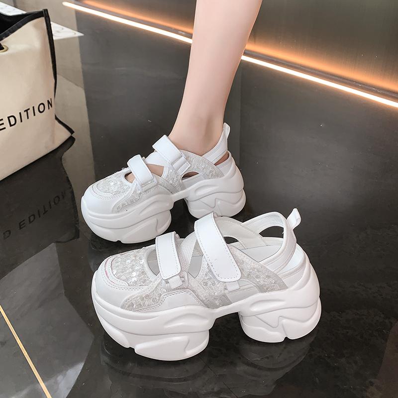 2025 Designer Comfort Designer Casual Shoes Spring and Autumn Women's Shoes Women's New Shoes  Platform Sandals