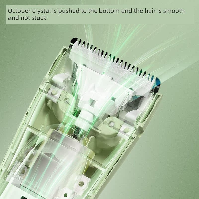 October Crystal Baby Hair Clipper, a Special Low-Noise Hair Cutting Tool for Newborn Babies, Electric Clipper for Shaving Fetal Hair