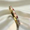 Hawaiian Enamel Vintage Cloisonne Bangle Traditional Chinese Chinese Flower Bangle Classic Ethnic Women's Hand Bracelet Ladies