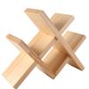 4-Bottle Wine Display Rack Standing Wine Storage Shelf Modern Solid Wood Wine Rack  Showrooms