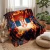 Couverture Flanelle Imprimée Serbie Douce pour la Peau Chaude Décorative Plaid pour Canapé Lit Intérieur Usage Quotidien