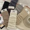 Slimming Knitted Leg Cover Hot Girl Y2k Autumn and Winter Dark Gray Women's Sock Cover, Boots Socks Piled Up Socks