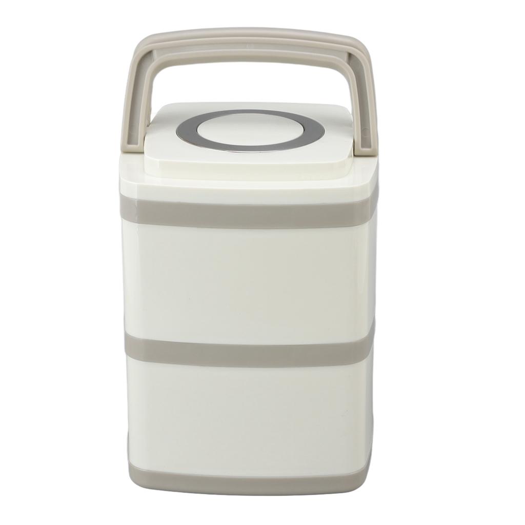 Tragbare Lunchbox Auslaufsicher Großes Fassungsvermögen 304 Edelstahl Vakuumisolierung Bento Lunchbox Doppelschichtig 1,8L