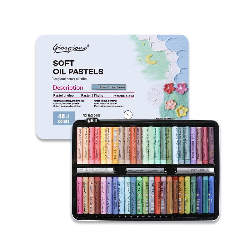 Giorgione 48 Macaron Morandi Ölpastellkreiden Blechset