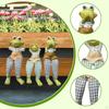 3x Frog Garden Statues Long Legs Figurines Outside Decoration Animal Sculptures for Lake Birthday