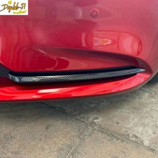 Carbon Fiber For Mazda 6 Atenza -22 Look ABS Front Fog Lamp Light Cover Trim
