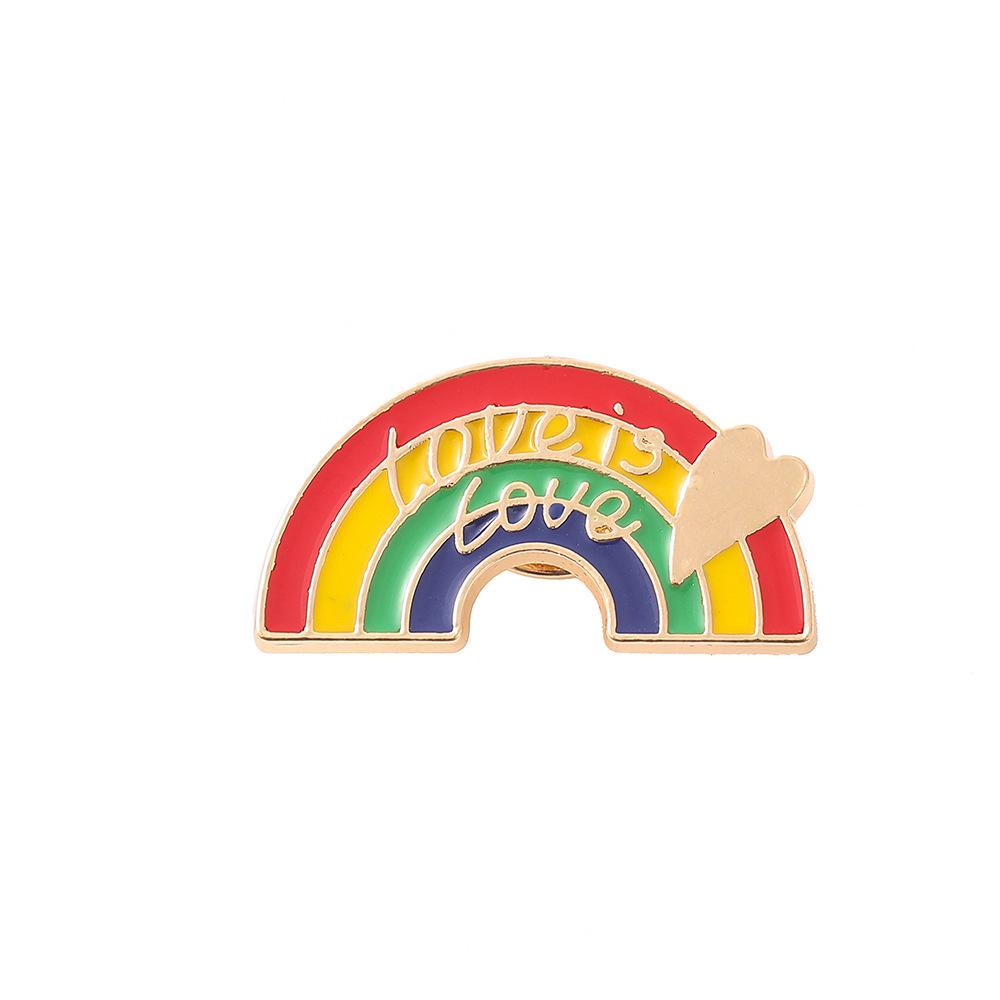 10/20Pcs Rainbow Colorful Metal Pins Love Funny Enamel Badge For Backpack Hat Clothes Creative Lapel Brooches Decor Jewelry Gift