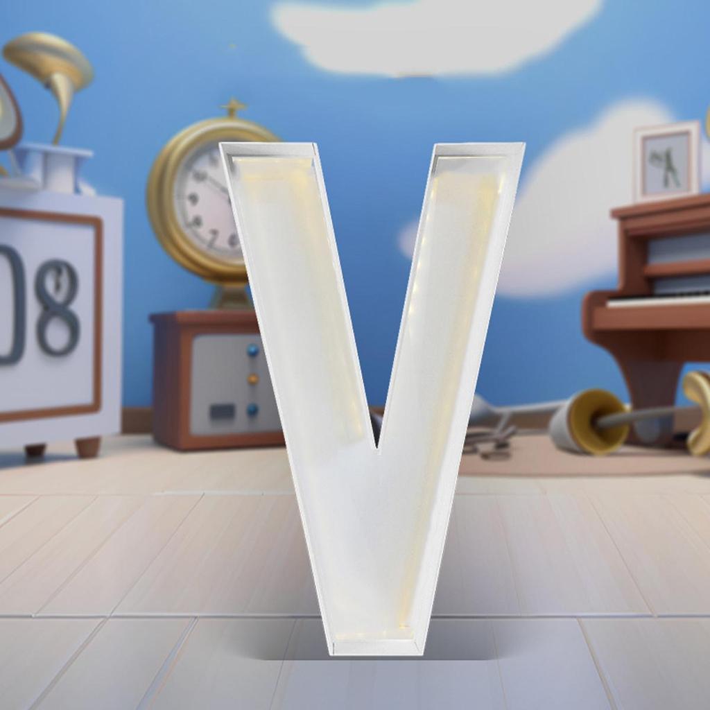 1Pc 64cm Mosaic Balloon Frame Letters Big Marquee Light Up Letters DIY Kit for Birthday Party Wedding Backdrop Decor Letter A-Z Pre-Cut Foam Board