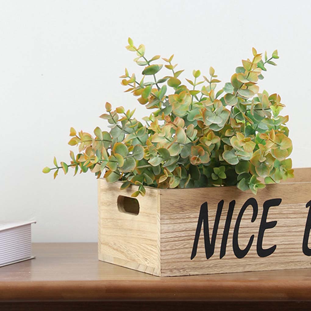 5-branch Artificial Plant Bouquet Plastic Plant Decoration Wedding Party Leaves