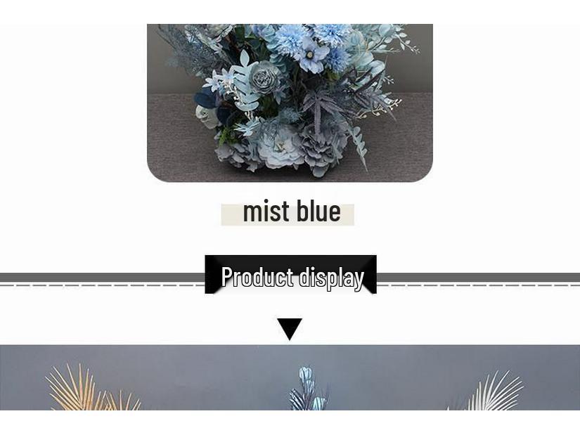 Stor Eukalyptus Silkesblomma Bordsdekoration för Bröllop