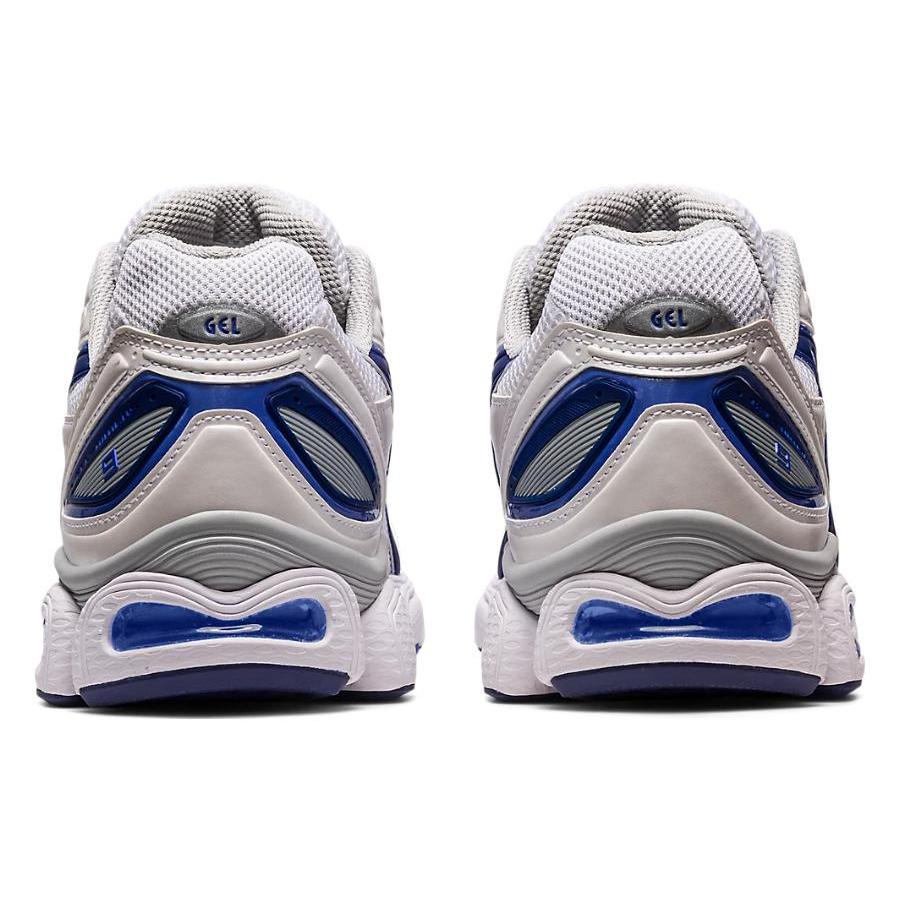 New Asics Gel Nimbus 9 White Indigo Blue