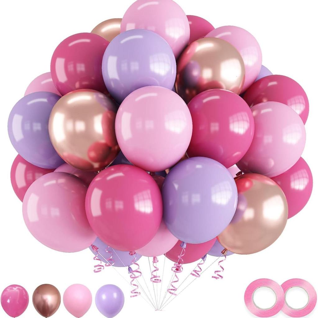 30-Piece Matte Balloon Set for Birthdays and Weddings, Vacuum-Packable