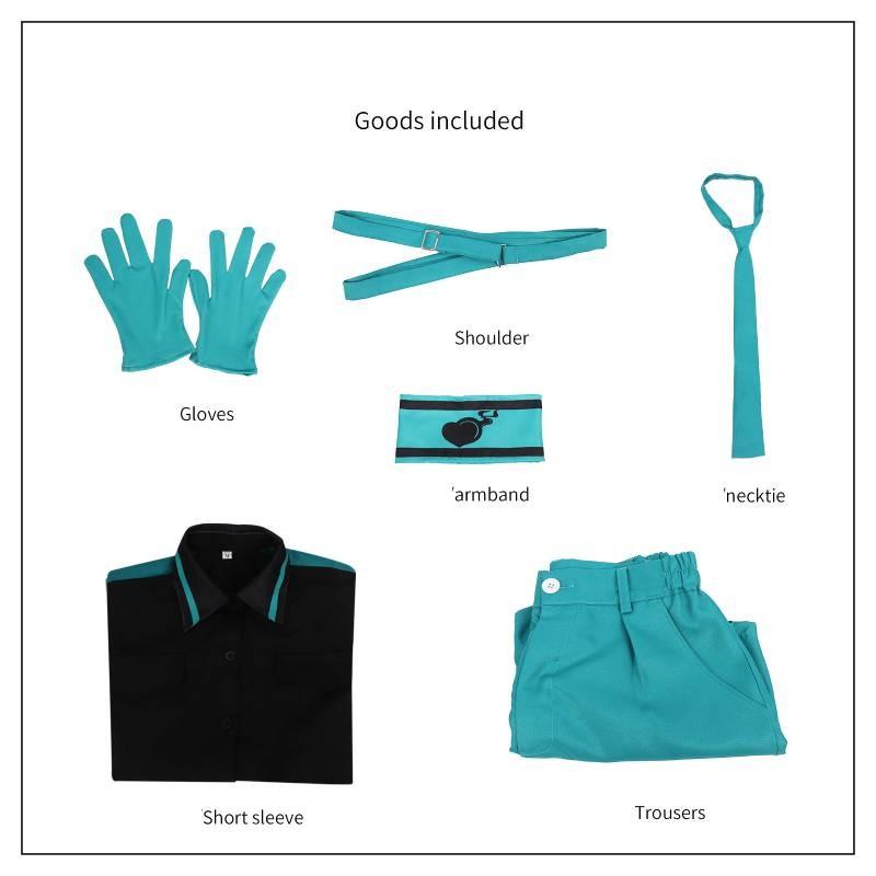 

Костюм для косплея Хацунэ Мику, платье, брюки, набор, аниме, ролевая игра, вечеринка на Хэллоуин Pants,XXL