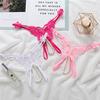 Female Erotic Lingerie Panties High Quality Intimates Women Porn Underwear Lace Butterfly Bead String Briefs Thongs for Sex