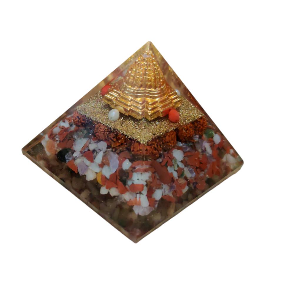 @ Healing Crystal Pyramid Orange Colour 3x3 Inches V242 MJ-324-60%OFF