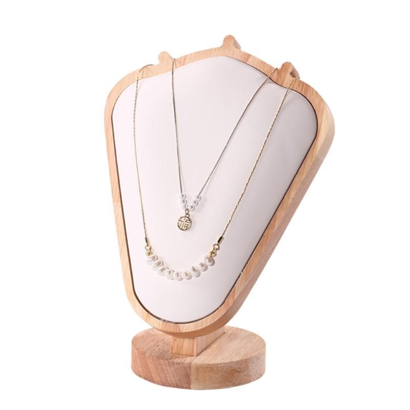 Elegant Goat Horn Shaped Jewelry Holder Rubberwood Crafted Jewelry Stand with Unique Goat Horn Layers for Jewelry Stores