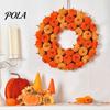 Accenti per la Casa Autunnale da Interno Ghirlanda di Zucca in Velluto Appendiporta, Ghirlanda del Ringraziamento, Ghirlanda Artificiale Rustica di Vite Decorazione Raccolta Autunnale per Ingresso Finestra,