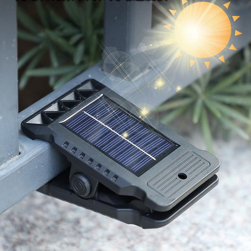 1PCS Outdoor LED Solar Clip Light Portable Waterproof Body Sensor Lamp Courtyard Garden Lamp Patio Home Camping Wall Lights