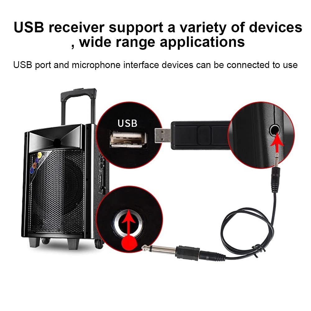 Professional Handheld Microphone with 50m164.0ft Range and USB Port