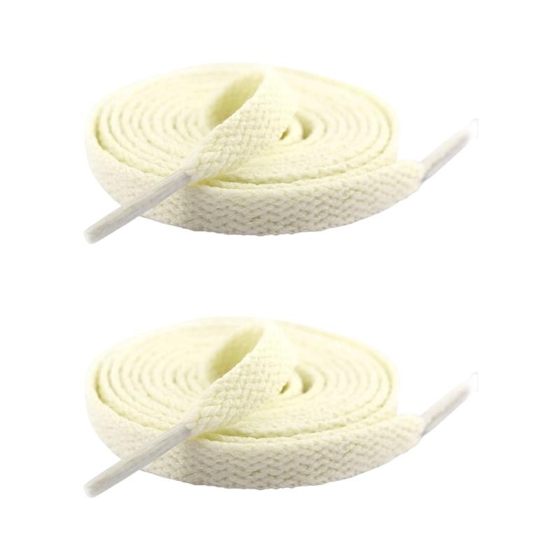 1 Pair Flat Sneaker Shoelaces 8mm Wide Polyester Replacement Multicolored Laces for Trainers and Casual Shoes Strings