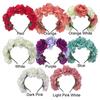 Wedding Festivals Floral Crown Hairband Bohemian Headwear Rose Flower Headpiece  for Women Girls