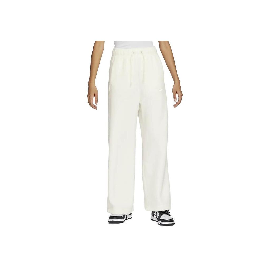 Nike Sportswear Solid Color Lace-Up Casual Knit Pants Women Bottoms Sail-White DV4362-133