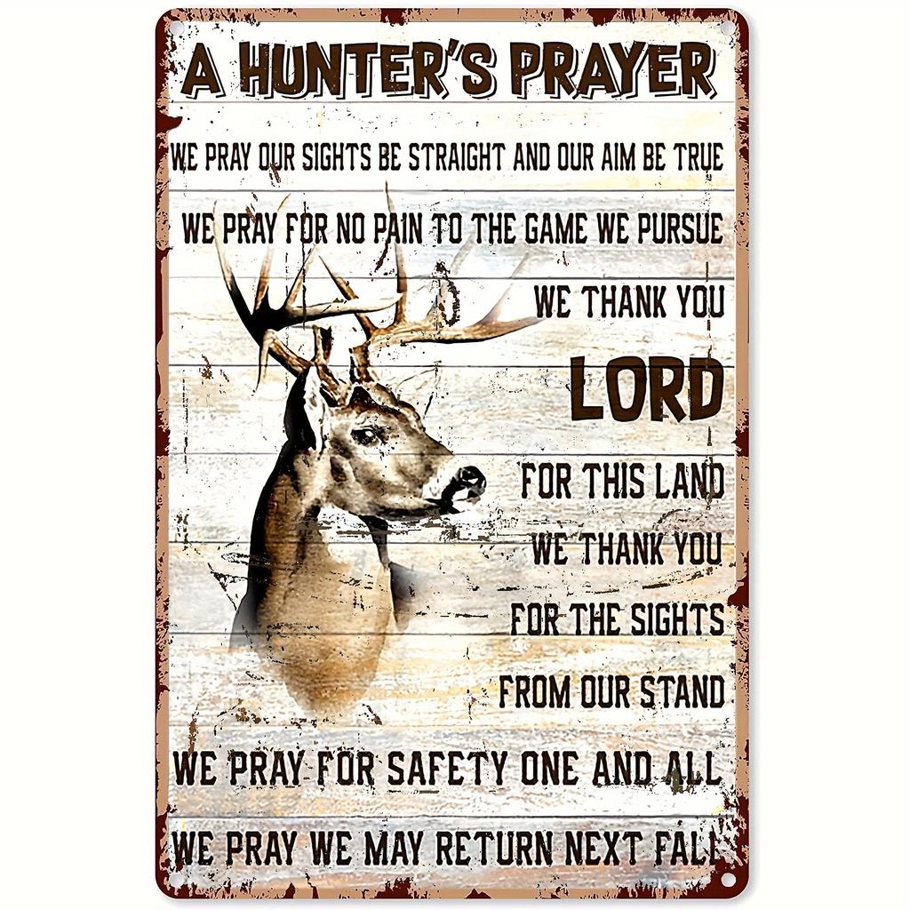 Unique 1pc Rustic Deer Hunting "Get Buck Naked" Metal Sign Ideal Decor for Home Bar Garage or Bathroom Adding Character