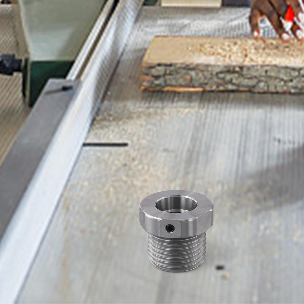 Stainless Steel For Wood Lathe Adapter Converts 1 x 8 TPI to 1 1/2 x 8 TPI Essential Tool for For Wood Turning Chucks