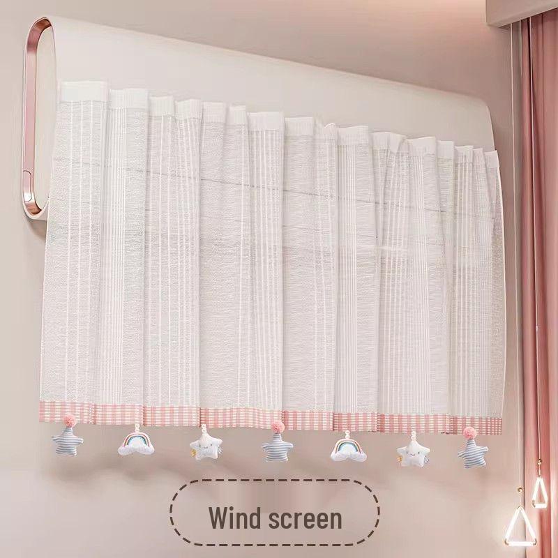 Duvara Monte Bebek Güvenli Klima Kalkanı: Tül Perde ile Doğrudan Darbeleri ve Tozu Önler