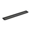 HERRAJES FAB.NACIONAL ALUMINUM BASEBOARD VENTILATION GRID GRID SIZE 450x70 BLACK FINISH