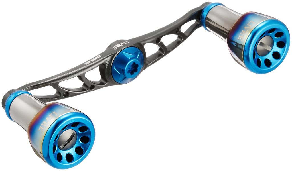 LIVRE FullComp Crank Reel for Shimano 100 P Blue (Left-Handed) (Gunmetal + G)