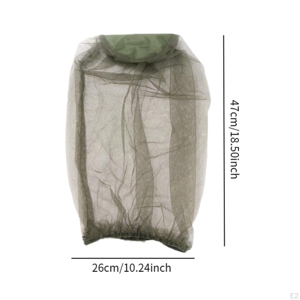 Head Net Mesh Face Neck Netting Hood High Visibility Shield Comfortable Ventilated Fishing