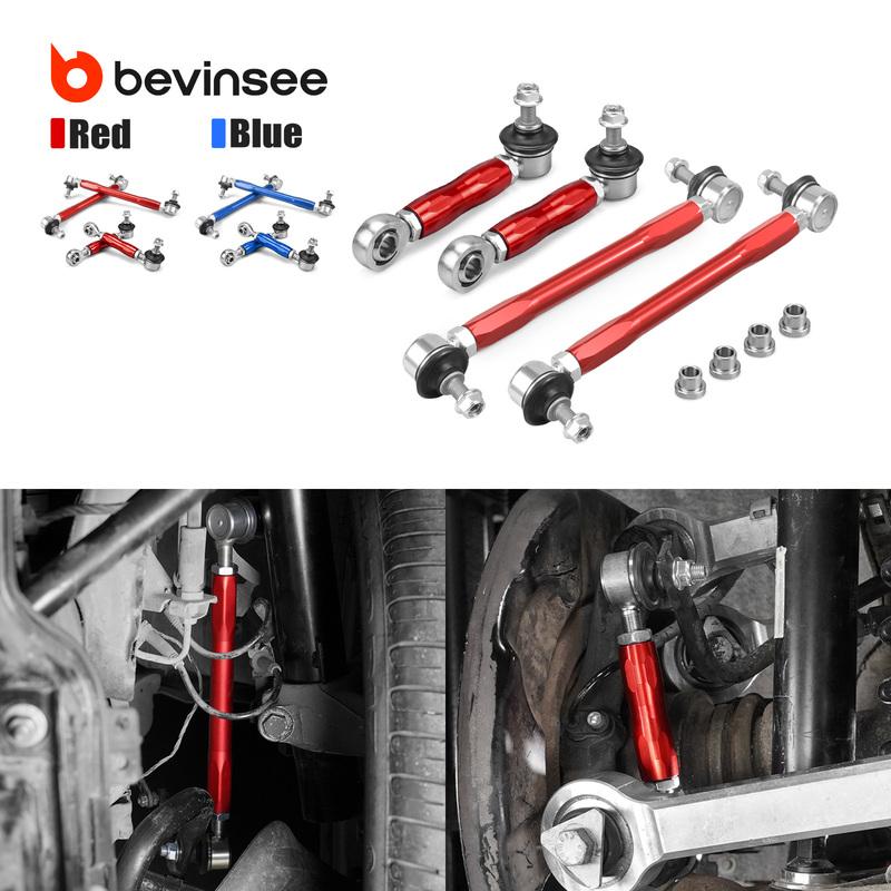 Adjustable Front & Rear Sway Bar End Link Kit for BMW E90 E92 E91 E93 E87 E82 E81 E88, Replace for 31356765933 & 33556764428