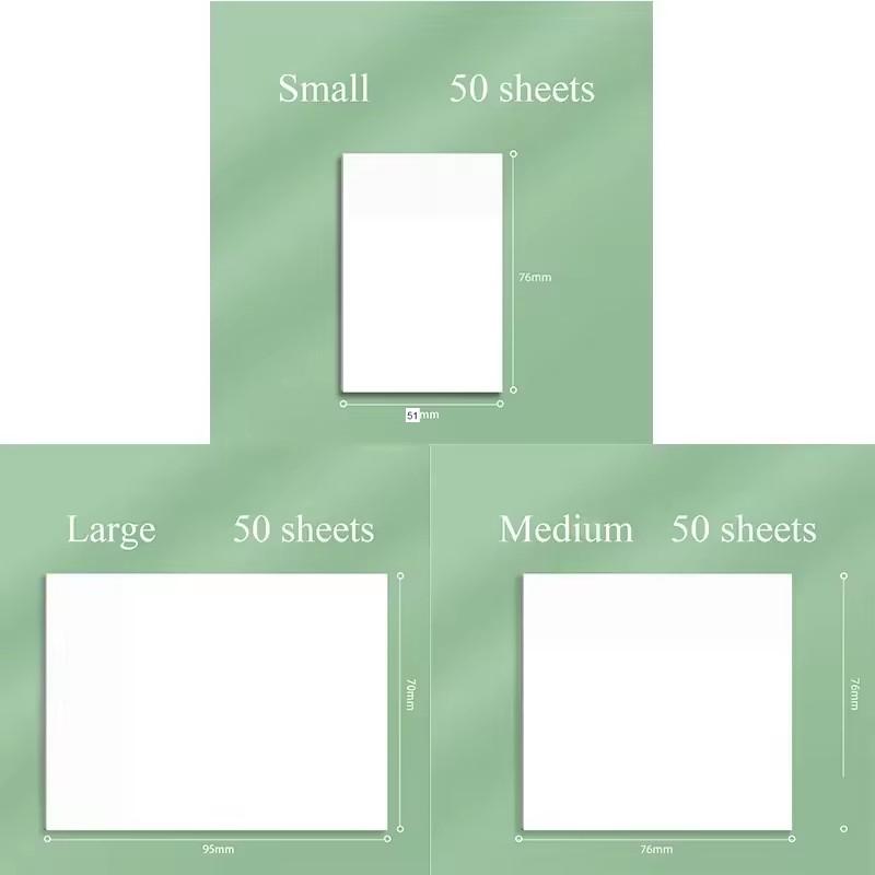 Transparent sticky notes can be used to write labels, waterproof student ins, simple sticky notes, and make notes n times