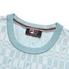 FILA All Over Print Crew Neck Short Sleeve T-Shirt Women Tops Blue F11W321407FLB