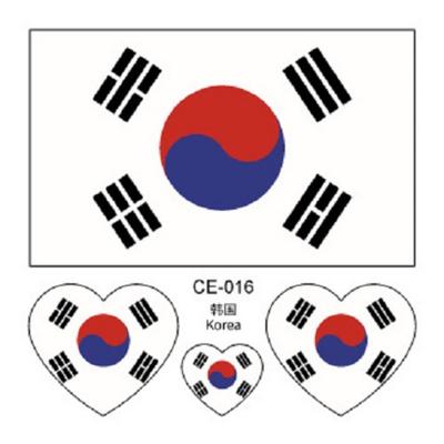 KDCO Taegeukgi Sticker Tattoo World Cup Cheering Copy Korea Korea Korean Flag, 1 Piece