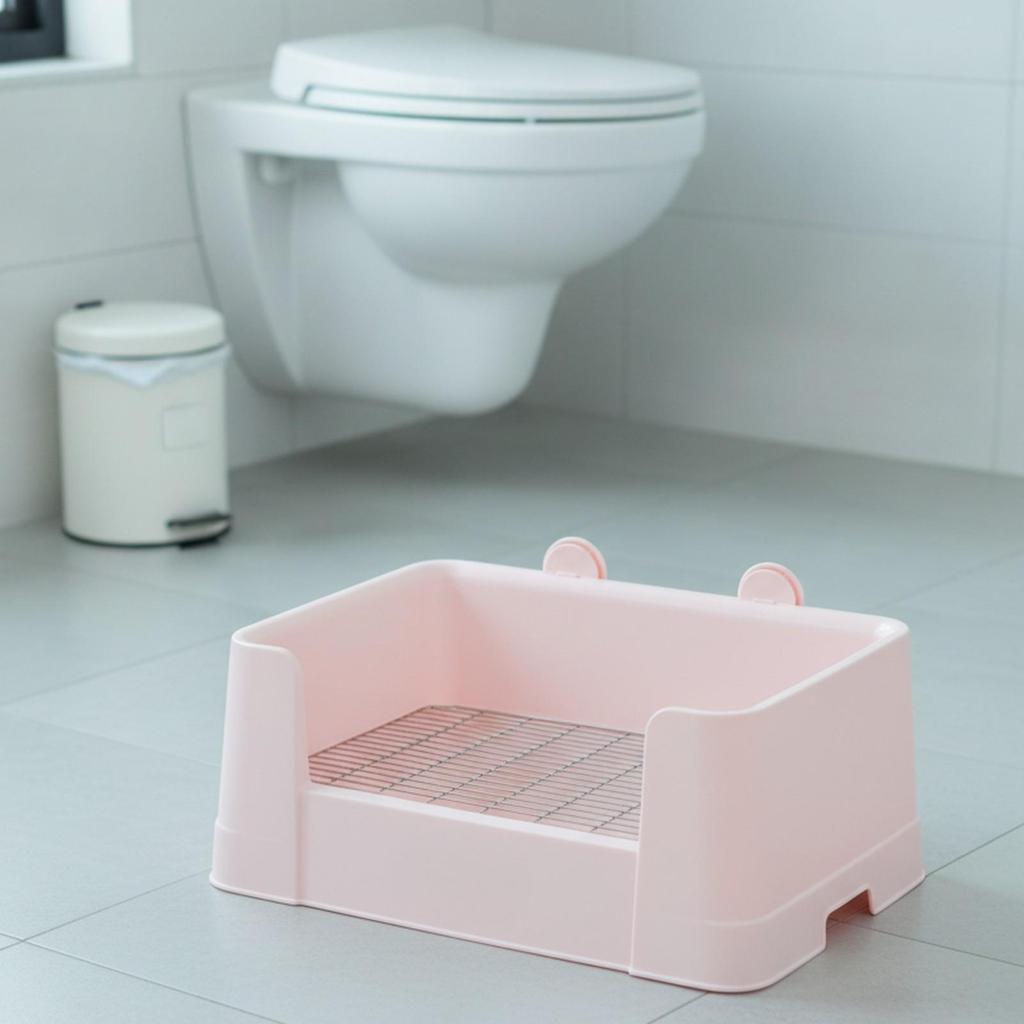 Heavy-Duty High-Sided Long-Eared Pet | Resistant Potty with Mesh