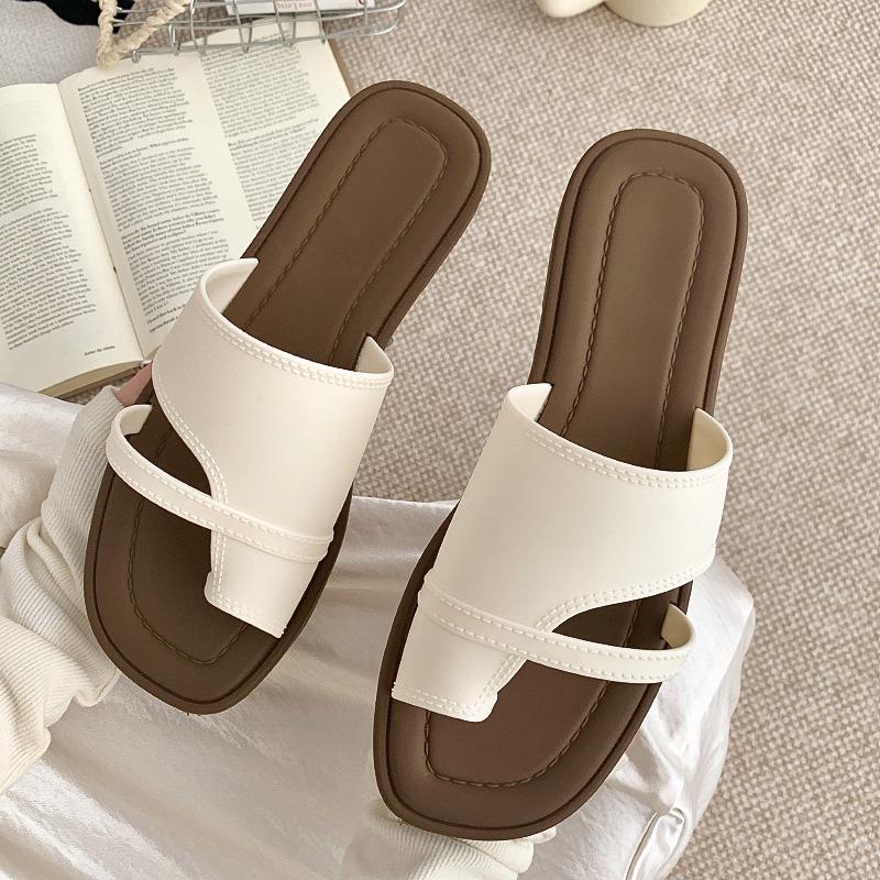 

Women s Roman Toe-Loop Sandals - Summer Outdoor Retro Flat Beach Shoes 36-37