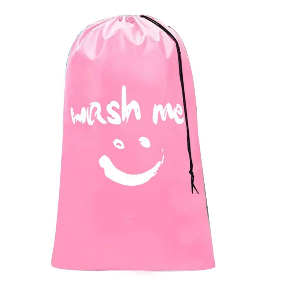 Amazon Cross border Smiling Face Printed Laundry Bag Storage Bag Bundle Drawstring Dirty Pocket