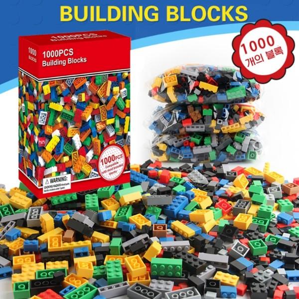 LEGO 1000/ 1500 pièces Blocs Classiques en Vrac Grande Capacité Blocs de Recharge LEGO Classique Compatible Créatif B344