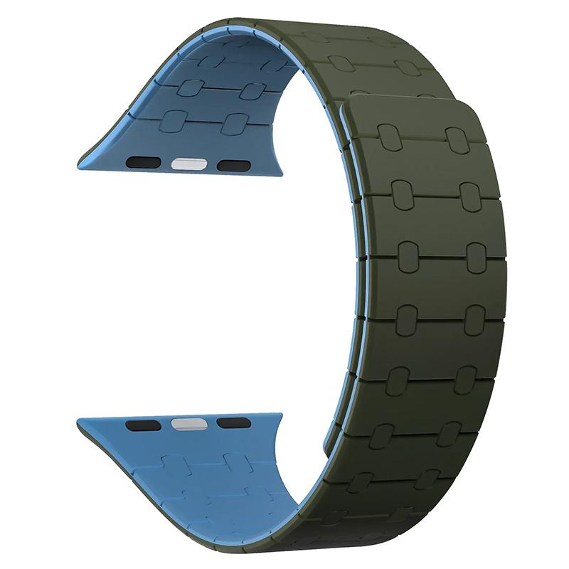 Silicone Magnetic Strap for Apple Watch Band Ultra 2 49mm 44mm 40mm S10 46mm 42mm 41mm 45mm Bracelet IWatch Series 9 8 7 6 SE 5