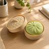5 Pieces Soft Bun Slow Return Bao and Squeezable Toy for Desk, Office, Home Green