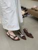 Fashion Retro Woman Shoes Roman Sandals Summer Heels Clogs Wedge Open Toe Original Gladiator Girls Platform 2025 Outside Silver Peep